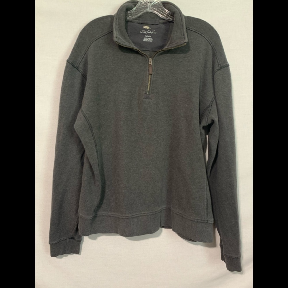 Men's Bob Timberlake Sweater Size Medium Gray Sweatshirt Long Sleeve